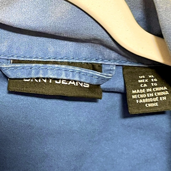 DKNY Jeans Blue Trucker Jacket - Picture 3 of 3